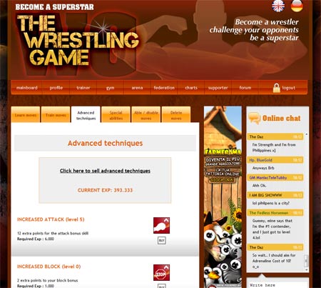 Trainer page screenshot